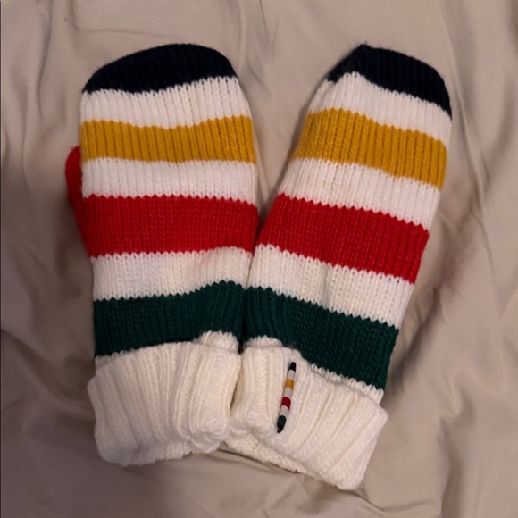 Striped Multicolor Mittens - Picture 1 of 2